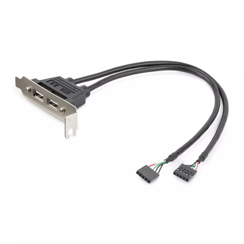 “StarTech.com” 2 prievadų USB A lizdas žemo profilio lizdo plokštės adapteris