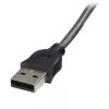 StarTech.com 1,8 m itin plonas USB VGA 2-in-1 KVM laidas, juodas, VGA, USB A + VGA, kištukas/kištukas, 189 g