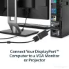 StarTech.com DisplayPort į VGA adapteris - aktyvus DP į VGA keitiklis - 1080p vaizdo įrašas - Patvarus - DP/DP++ šaltinis į VGA monitoriaus kabelio adapterio raktas - DP 1.2 į VGA - Užfiksuojanti DP jungtis