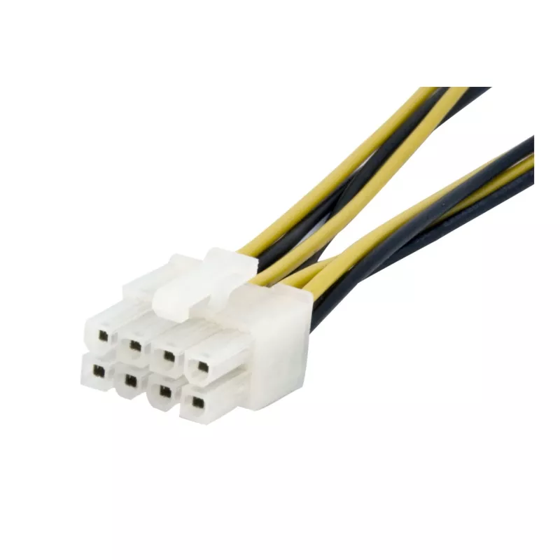 StarTech.com 6 colių 4 kontaktų į 8 kontaktų EPS maitinimo adapteris su LP4 - patinas/motina