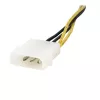 StarTech.com 6 colių 4 kontaktų į 8 kontaktų EPS maitinimo adapteris su LP4 - patinas/motina