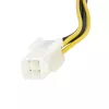 StarTech.com 6 colių 4 kontaktų į 8 kontaktų EPS maitinimo adapteris su LP4 - patinas/motina