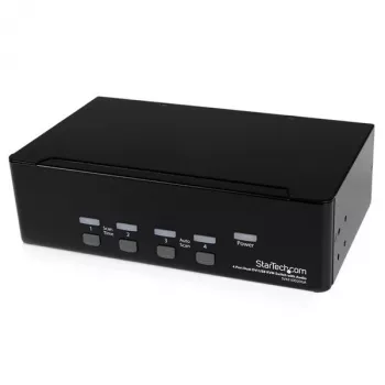 StarTech.com 4 prievadų dviejų DVI USB KVM komutatorius su garso ir USB 2.0 šakotuvu