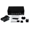 StarTech.com 4 prievadų dviejų DVI USB KVM komutatorius su garso ir USB 2.0 šakotuvu