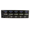“StarTech.com” 4 prievadų DVI VGA dviejų monitorių KVM jungiklis USB su garso ir USB 2.0 šakotuvu