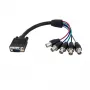 StarTech.com 0,3 m Coax HD15 VGA į 5 BNC RGBHV monitoriaus kabelis – kištukinis / lizdinis