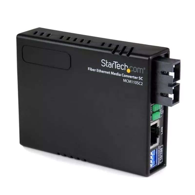 StarTech.com 10/100 kelių režimų šviesolaidinis Ethernet medijos keitiklis SC 2 km