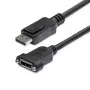 StarTech.com 3 pėdų (1 m) skydelyje montuojamas DisplayPort laidas – 4K x 2K – DisplayPort 1.2 ilginimo laidas iš kištuko į lizdą – DP vaizdo ilgintuvas su skydelyje montuojama DP jungtimi – DP monitoriaus laidas