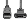 StarTech.com 3 pėdų (1 m) skydelyje montuojamas DisplayPort laidas – 4K x 2K – DisplayPort 1.2 ilginimo laidas iš kištuko į lizdą – DP vaizdo ilgintuvas su skydelyje montuojama DP jungtimi – DP monitoriaus laidas