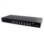 StarTech.com 8 prievadų montuojamas į stovą USB VGA KVM komutatorius su garsu (garso kabeliai pridedami)