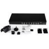 StarTech.com 8 prievadų 1U montuojamas USB KVM jungiklis su OSD, 1920 x 1440 pikselių, montavimas stelaže, 1U, juodas