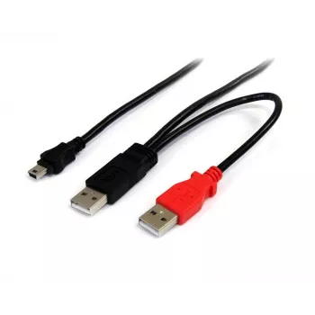 StarTech.com 1,8 m USB Y laidas išoriniam standžiajam diskui - USB A į mini B