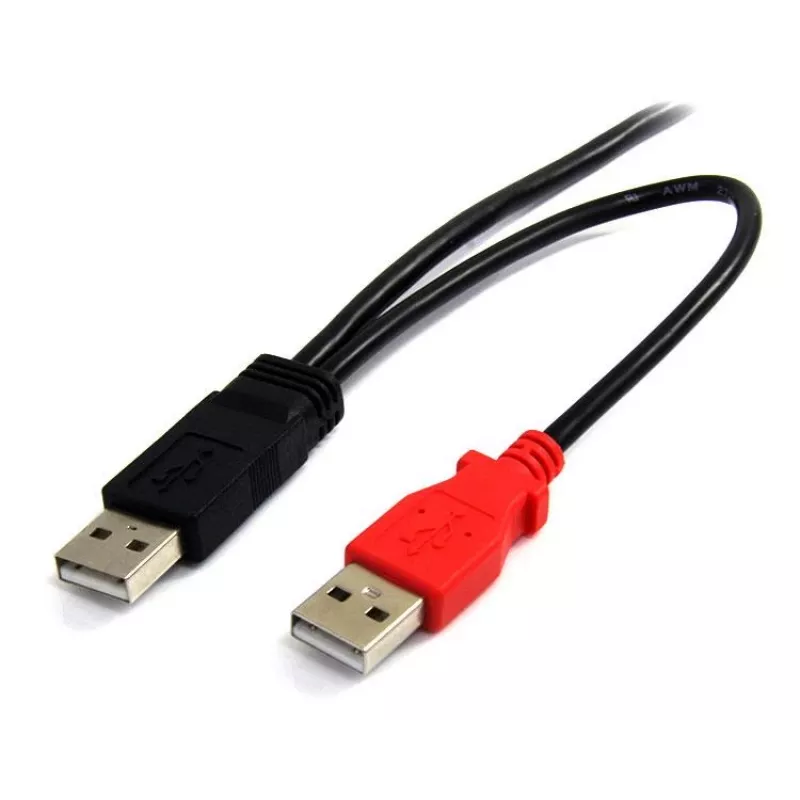 StarTech.com 1,8 m USB Y laidas išoriniam standžiajam diskui - USB A į mini B