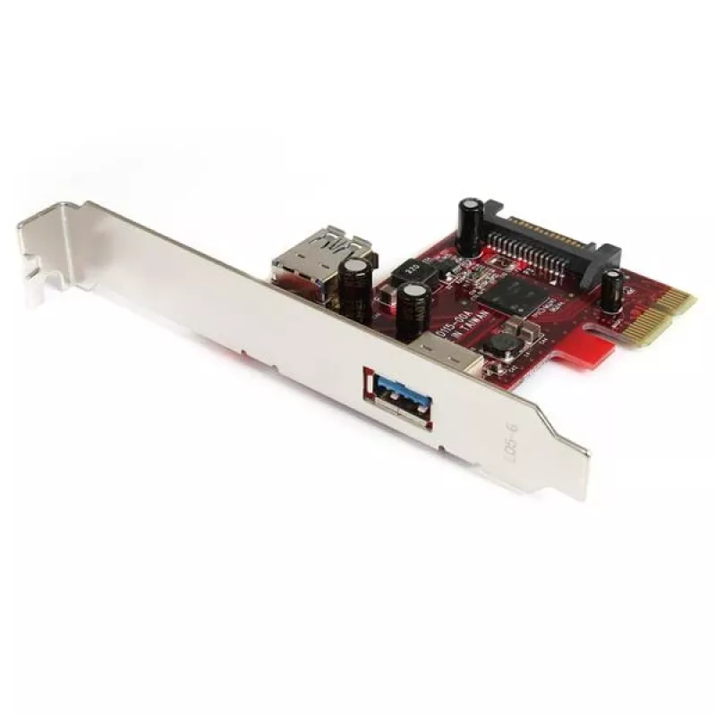 StarTech.com 2 prievadų PCI Express SuperSpeed USB 3.0 plokštė su UASP palaikymu – 1 vidinis, 1 išorinis
