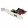 StarTech.com 2 prievadų PCI Express SuperSpeed USB 3.0 plokštė su UASP palaikymu – 1 vidinis, 1 išorinis