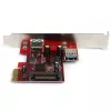 StarTech.com 2 prievadų PCI Express SuperSpeed USB 3.0 plokštė su UASP palaikymu – 1 vidinis, 1 išorinis