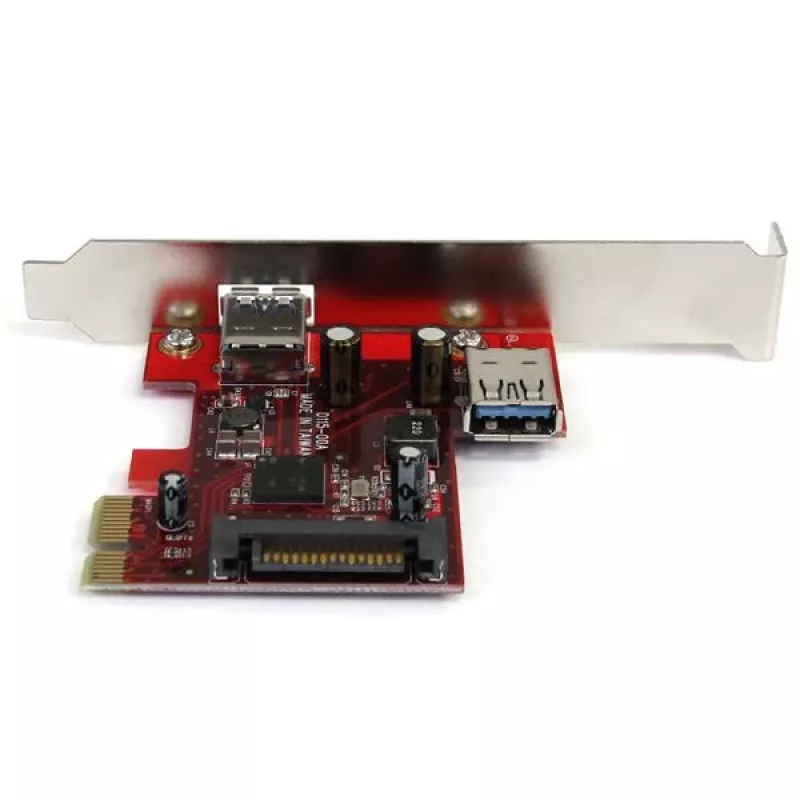 StarTech.com 2 prievadų PCI Express SuperSpeed USB 3.0 plokštė su UASP palaikymu – 1 vidinis, 1 išorinis