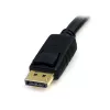 StarTech.com 6 pėdų 4-in-1 USB DisplayPort KVM komutatoriaus kabelis su garsu ir mikrofonu