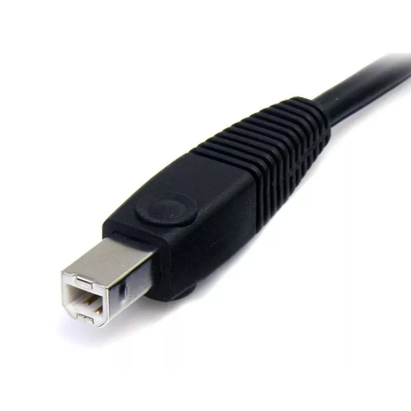 StarTech.com 6 pėdų 4-in-1 USB DisplayPort KVM komutatoriaus kabelis su garsu ir mikrofonu