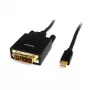 StarTech.com 6 pėdų (1,8 m) Mini DisplayPort į DVI kabelis - Mini DP į DVI adapterio kabelis - 1080p vaizdo - Pasyvus mDP į DVI-D vienos jungties, mDP arba Thunderbolt 1/2 Mac/PC prie DVI monitoriaus/ekrano