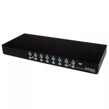StarTech.com 16 prievadų 1U montuojamas stovo USB KVM jungiklio rinkinys su ekrano meniu ir kabeliais