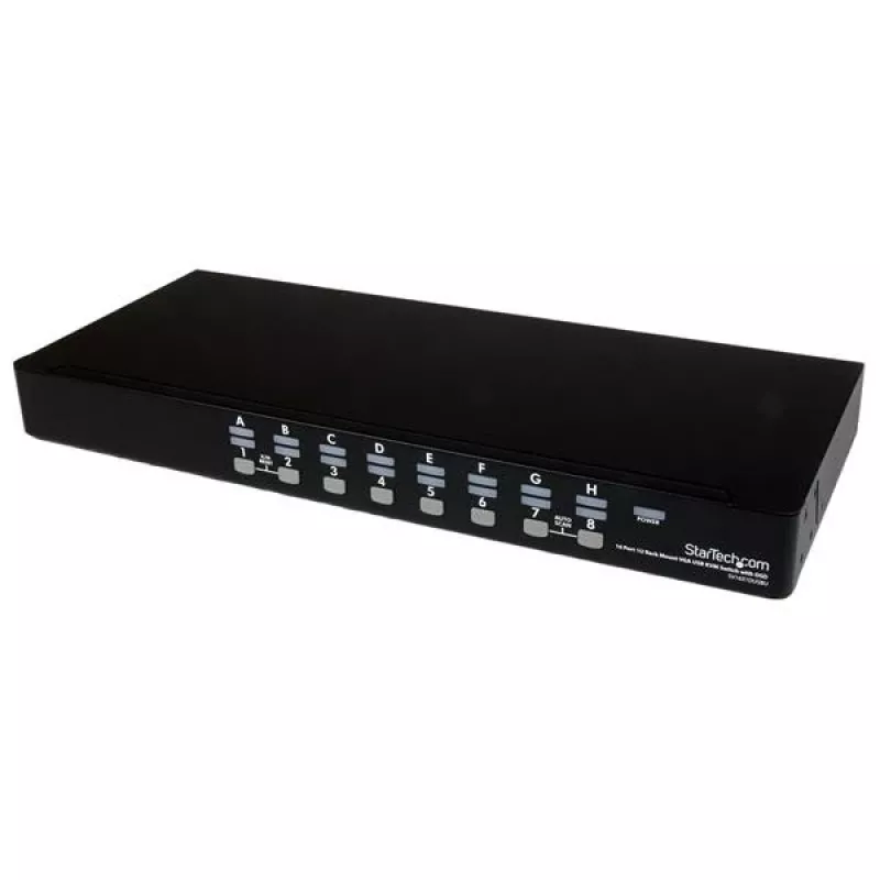 StarTech.com 16 prievadų 1U montuojamas stovo USB KVM jungiklio rinkinys su ekrano meniu ir kabeliais
