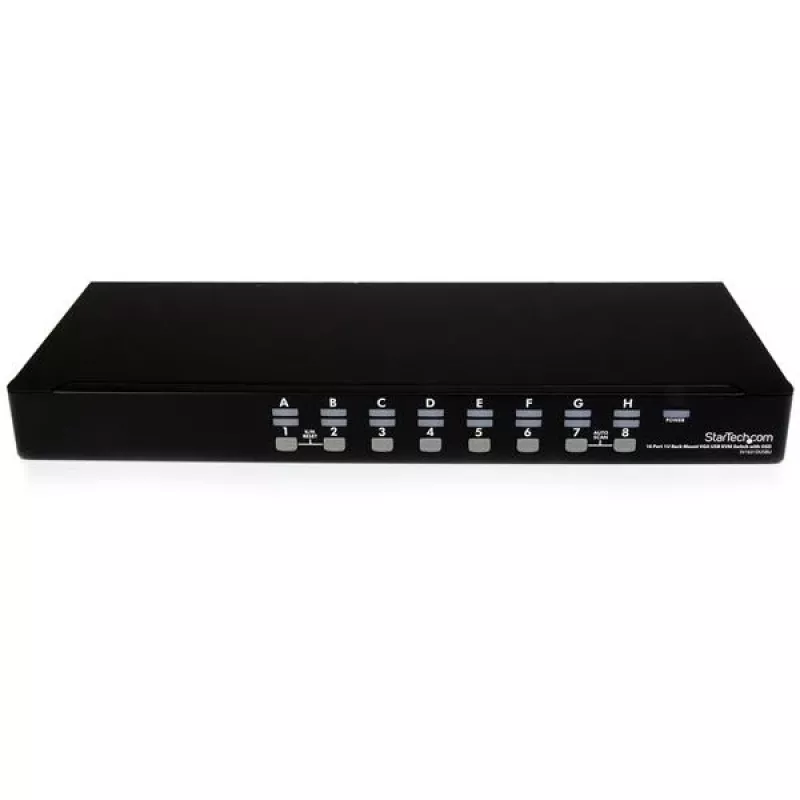 StarTech.com 16 prievadų 1U montuojamas stovo USB KVM jungiklio rinkinys su ekrano meniu ir kabeliais