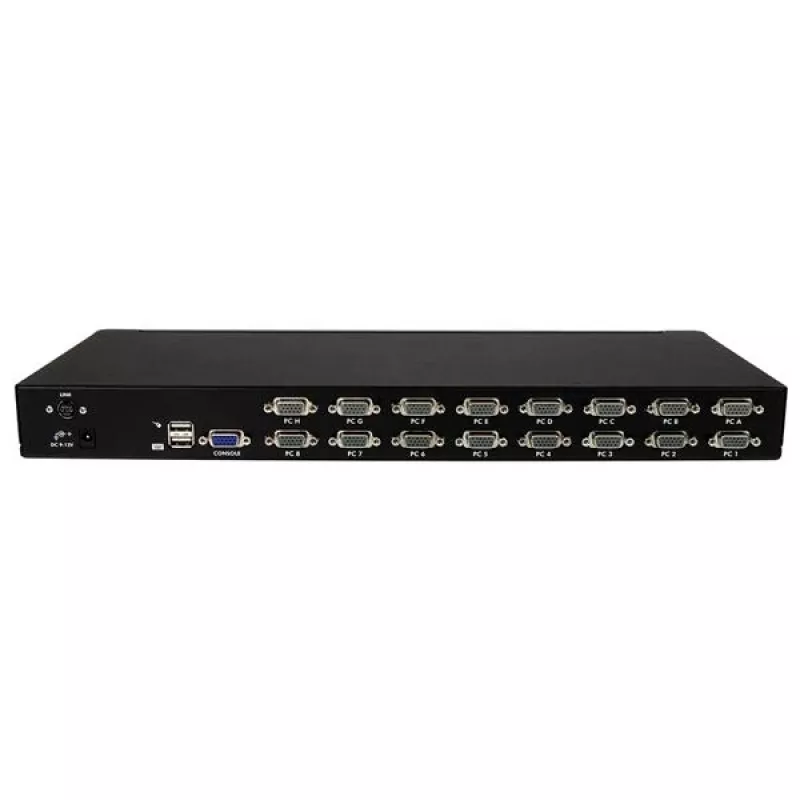 StarTech.com 16 prievadų 1U montuojamas stovo USB KVM jungiklio rinkinys su ekrano meniu ir kabeliais