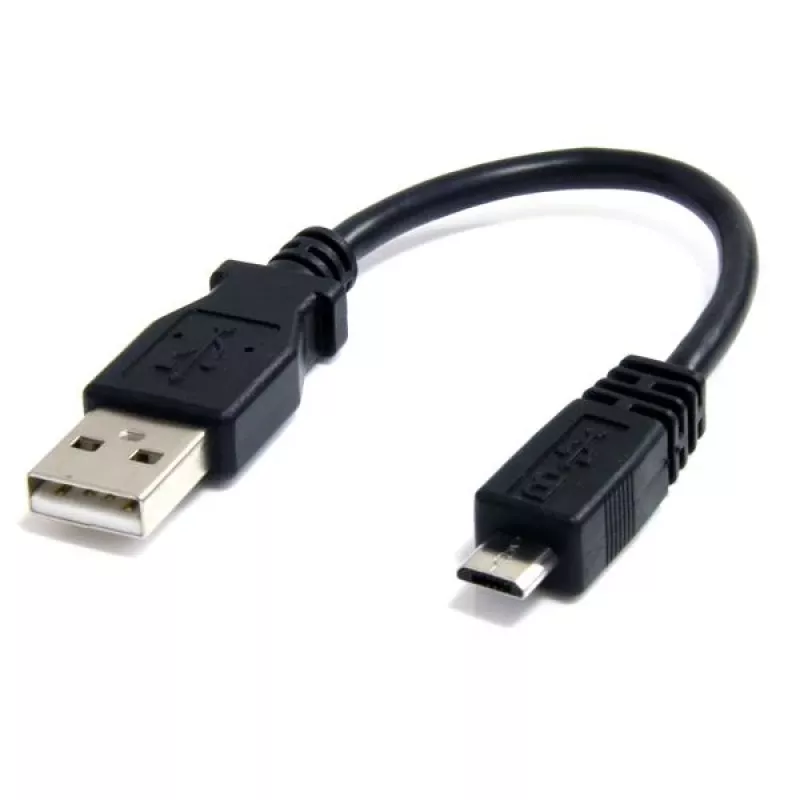 StarTech.com 6 colių „Micro USB“ laidas - A į „Micro B“, 0,1524 m, USB A, „Micro-USB B“, kištukas/kištukas, 0,48 Gbit/s, juodas