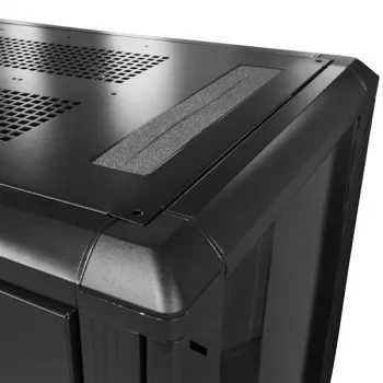 StarTech.com 4 stulpų 25U serverių spinta, užrakinama 19 colių duomenų spinta kompiuterinei/AV/IT įrangai, biuro/namų tinklo spinta su ratukais ir reguliuojamais montavimo bėgeliais