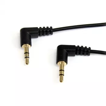 StarTech.com 3 pėdų plonas 3,5 mm kampinis stereogarso kabelis - V/V