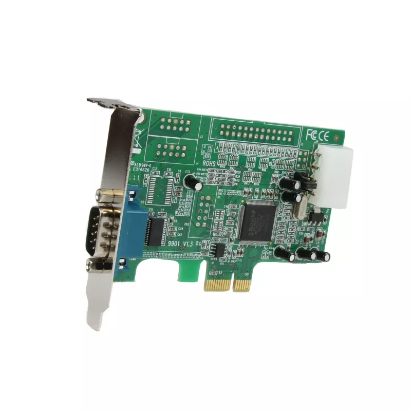 StarTech.com 1 prievado PCI Express RS232 nuoseklusis adapteris - PCIe RS232 nuoseklusis valdiklio kortelė - PCIe į nuoseklųjį DB9 - 16550 UART - Žemo profilio išplėtimo kortelė - Windows ir Linux