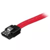 StarTech.com 8 colių fiksuojamas SATA–SATA laidas – F/F, 0,2032 m, SATA III, SATA 7 kontaktų, SATA 7 kontaktų, kištukas/kištukas, raudonas