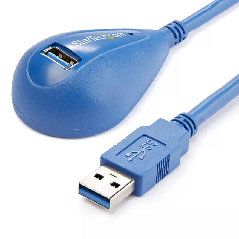 „StarTech.com“ 5 pėdų (1,5 m) stalinis itin spartus USB 3.0 ilginimo laidas A – A (kištukas/lizdas)