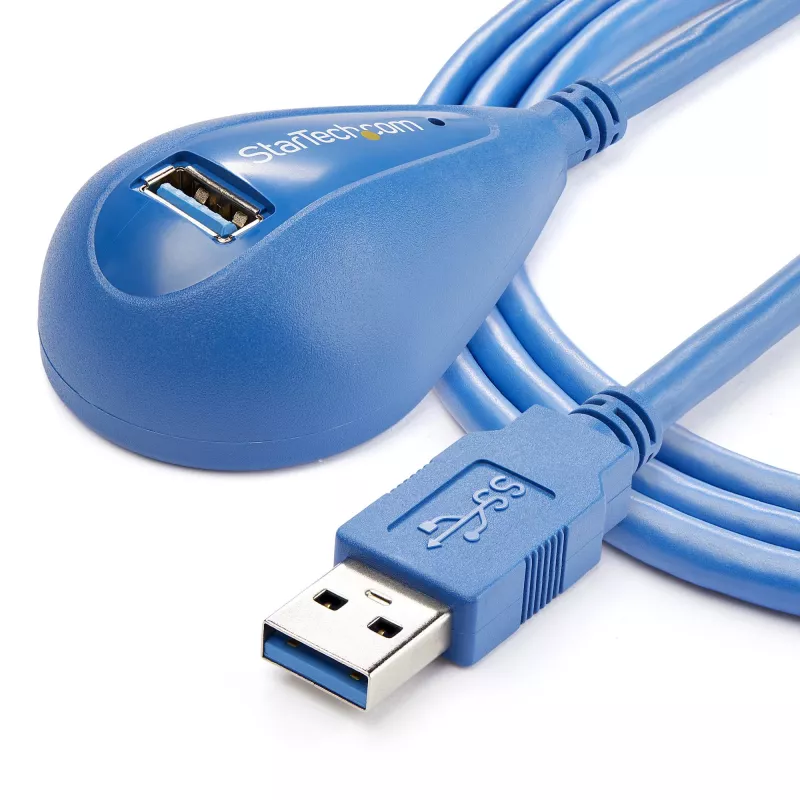 „StarTech.com“ 5 pėdų (1,5 m) stalinis itin spartus USB 3.0 ilginimo laidas A – A (kištukas/lizdas)