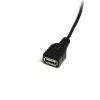 StarTech.com 1 pėdos Mini USB 2.0 laidas – USB A į Mini B kištukas/lizdas, 0,3 m, USB A, Mini-USB B, kištukas/lizdas, 0,48 Gbit/s, juodas