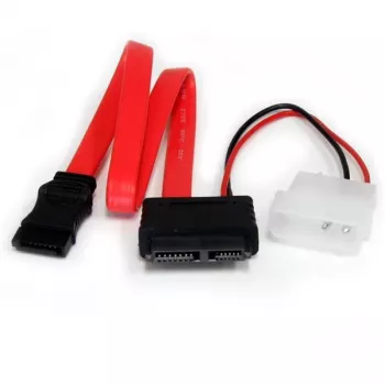 “StarTech.com” 12 colių plonas SATA į SATA su LP4 maitinimo kabelio adapteris