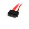 “StarTech.com” 12 colių plonas SATA į SATA su LP4 maitinimo kabelio adapteris