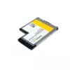 “StarTech.com” 2 prievadų lygiai įstatomas 54 mm „ExpressCard“ adapteris su „SuperSpeed USB 3.0“ ir UASP palaikymu