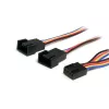 StarTech.com 12 colių 4 kontaktų ventiliatoriaus maitinimo skirstytuvo kabelis - F/M, Molex (4 kontaktų), Molex (4 kontaktų), 0,31 m, Vyriška, Moteriška, Daugiaspalvis