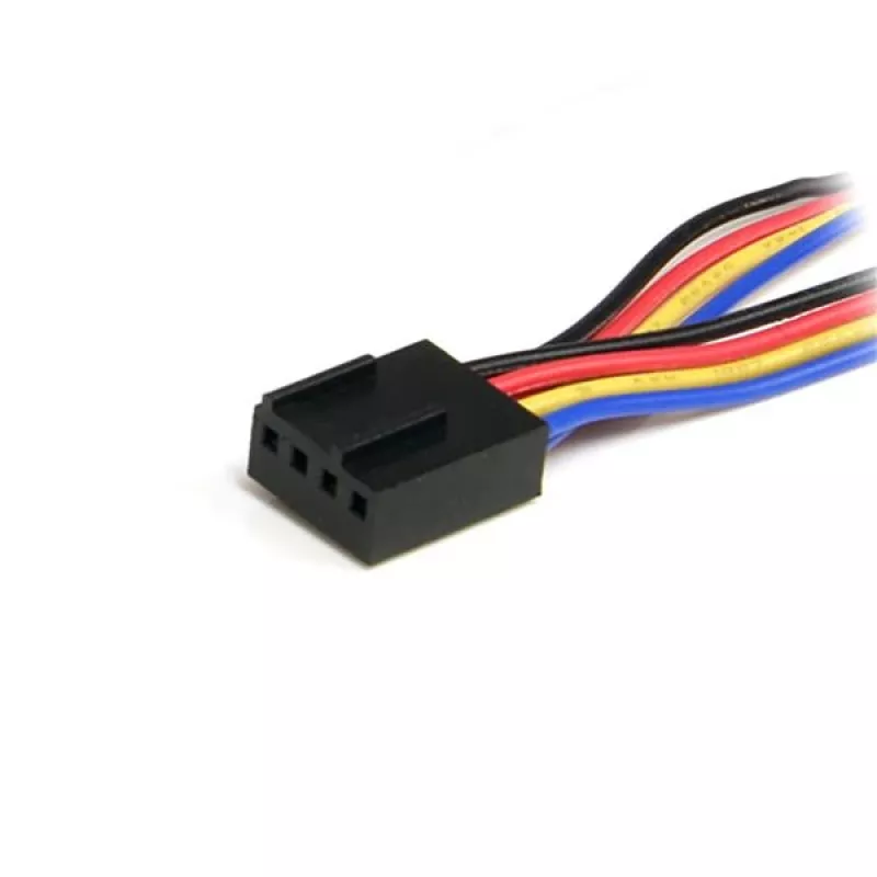 StarTech.com 12 colių 4 kontaktų ventiliatoriaus maitinimo skirstytuvo kabelis - F/M, Molex (4 kontaktų), Molex (4 kontaktų), 0,31 m, Vyriška, Moteriška, Daugiaspalvis