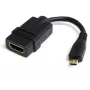 StarTech.com Micro HDMI į HDMI adapteris – 4K 30Hz vaizdo – patvarus didelės spartos Micro HDMI Type-D į HDMI 1.4 keitiklis / kabelio adapterio raktas – Ultra HD HDMI monitoriai, televizoriai ir ekranai – M/F