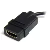 StarTech.com Micro HDMI į HDMI adapteris – 4K 30Hz vaizdo – patvarus didelės spartos Micro HDMI Type-D į HDMI 1.4 keitiklis / kabelio adapterio raktas – Ultra HD HDMI monitoriai, televizoriai ir ekranai – M/F