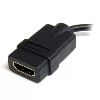 StarTech.com Micro HDMI į HDMI adapteris – 4K 30Hz vaizdo – patvarus didelės spartos Micro HDMI Type-D į HDMI 1.4 keitiklis / kabelio adapterio raktas – Ultra HD HDMI monitoriai, televizoriai ir ekranai – M/F