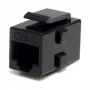 StarTech.com Cat 6 RJ45 Keystone Jack tinklo jungtis - F/F, juoda, RJ-45, RJ-45, 90 mm, 125 mm, 2 mm