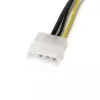 StarTech.com 6 colių LP4 į 8 kontaktų PCI Express vaizdo plokštės maitinimo kabelio adapteris