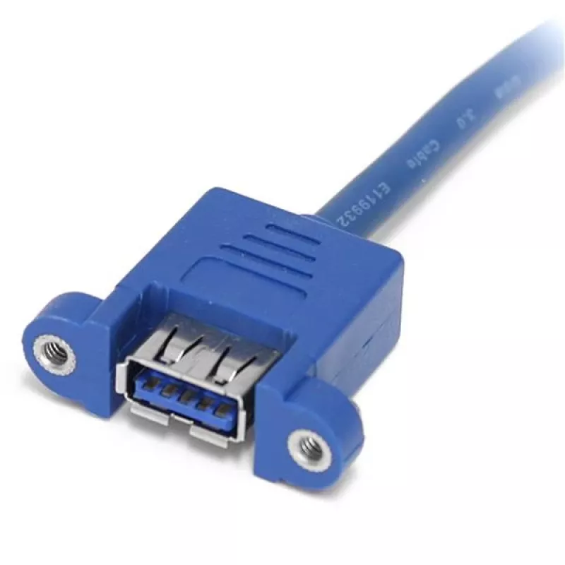 StarTech.com 2 prievadų skydo tvirtinimo USB 3.0 kabelis - USB A į pagrindinės plokštės lizdo kabelis F/F