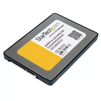 StarTech.com 2.5in SATA į Mini SATA SSD adapterio korpusas, sidabrinis, 0 - 50 °C, -10 - 85 °C, 5 - 95%, 68 mm, 98 mm