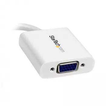 StarTech.com Mini DisplayPort į VGA adapteris - Aktyvus Mini DP į VGA keitiklis - 1080p vaizdas - mDP arba Thunderbolt 1/2 Mac/PC prie VGA monitoriaus/projektoriaus/ekrano - mDP 1.2 į VGA dongle - Balta
