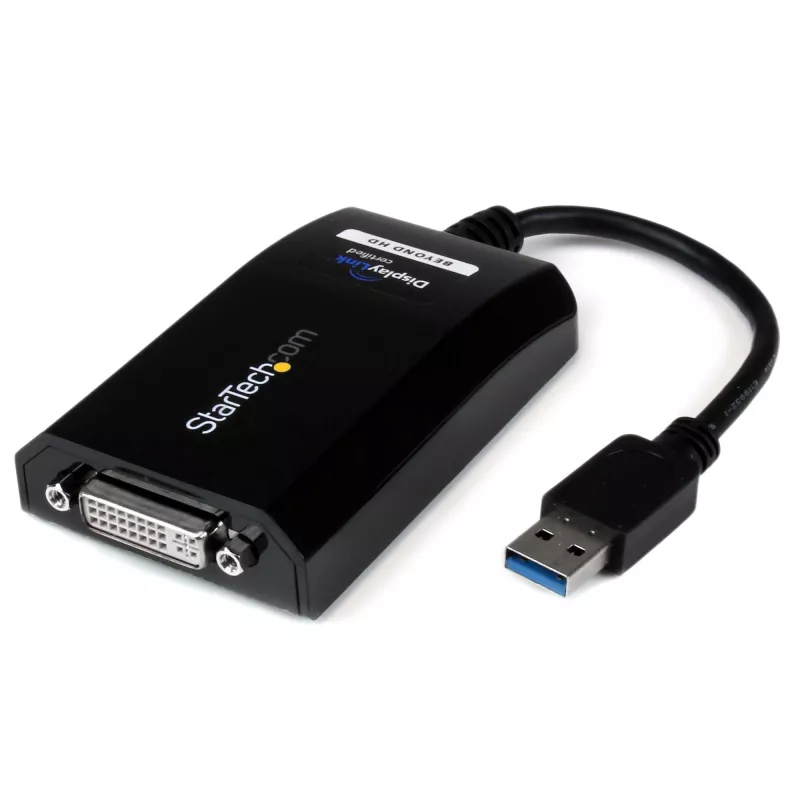 StarTech.com USB 3.0 į DVI / VGA adapteris – 2048x1152, 3.2 Gen 1 (3.1 Gen 1), USB Type-A, DVI išvestis, 2048 x 1152 pikselių